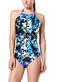 Amazon.com : Speedo Women's Floral Print One-Piece Swimsuit