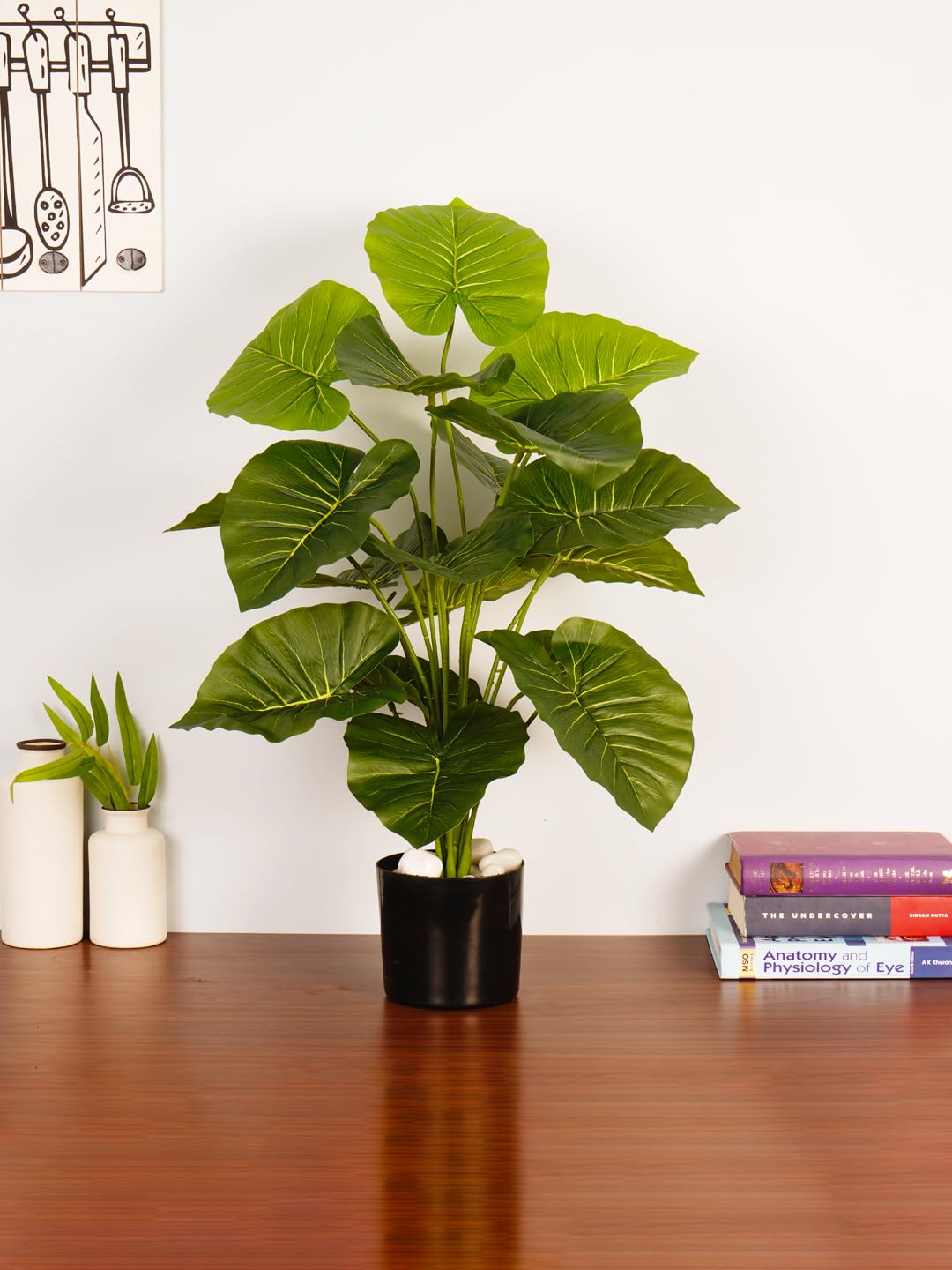 Arick Decor Rubber Plant - Realistic Faux Tree -8