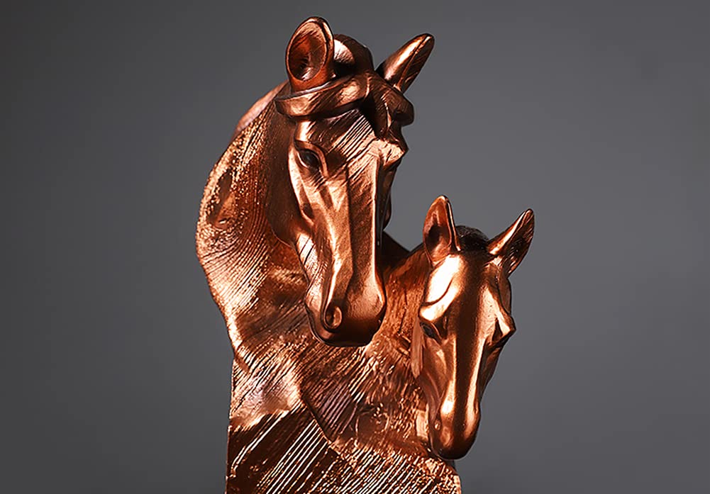 Amazon.co.jp: 双頭の馬の像の彫刻、モダンな家のリビングルーム