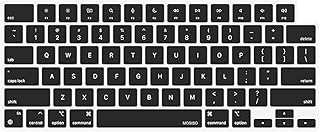 MOSISO Keyboard Cover Skin Compatible with MacBook Air 15 M2 A2941 2023, Compatible with MacBook Air 13.6 M2 A2681, Compatible with MacBook Pro 14/16 M2 M1 A2779 A2442 A2780 A2485, Black