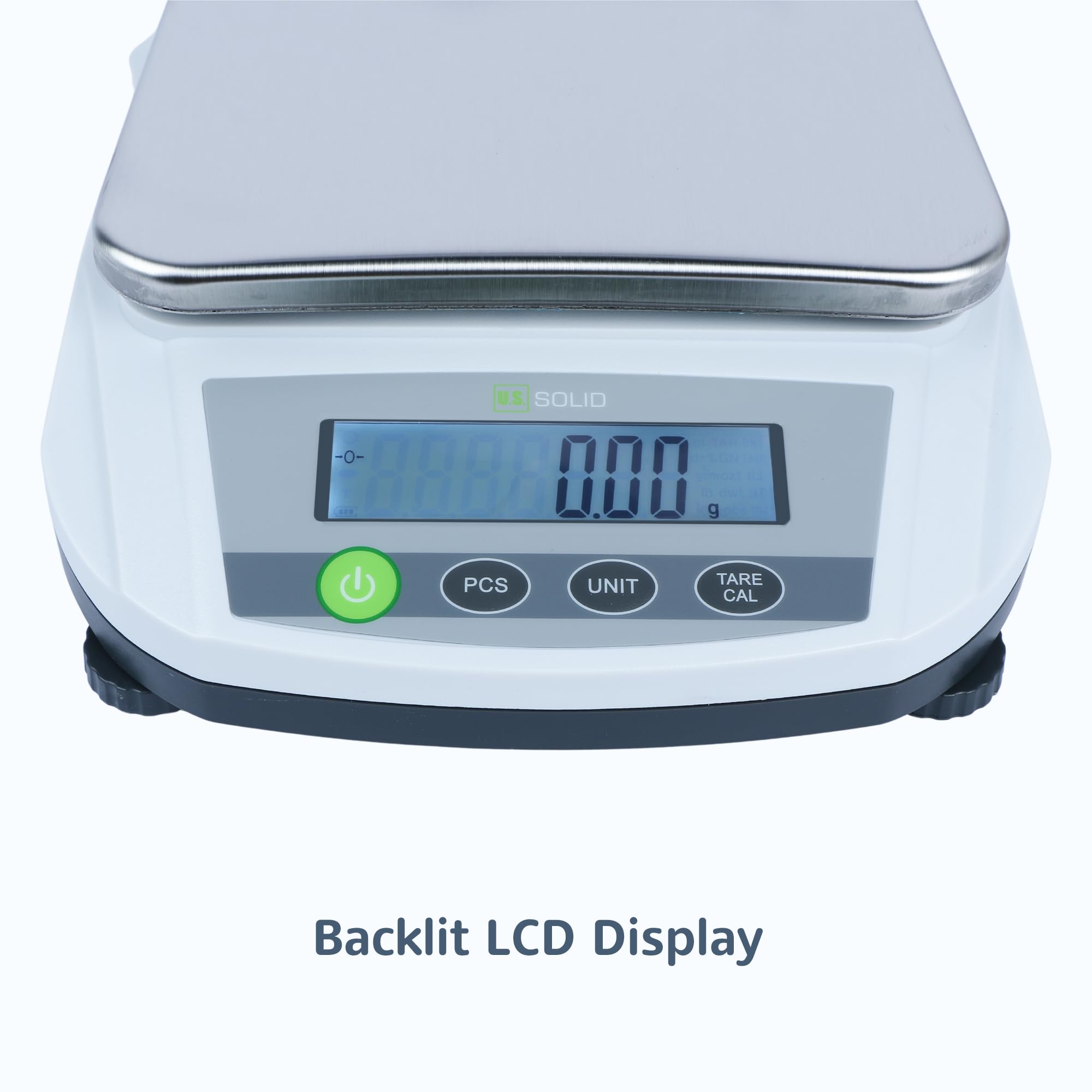 U.S. Solid Báscula digital 5000 g x 0,01 g - Báscula analítica precisa para cocina, joyería y pesaje científico - 100-240 AC