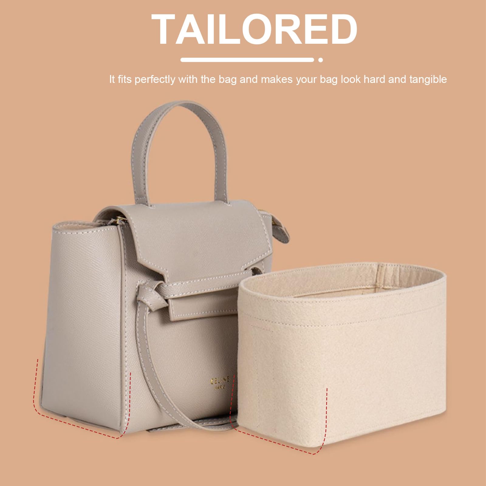 Amazon.co.jp: Lckaey 財布オーガナイザー セリーヌ ナノベルト