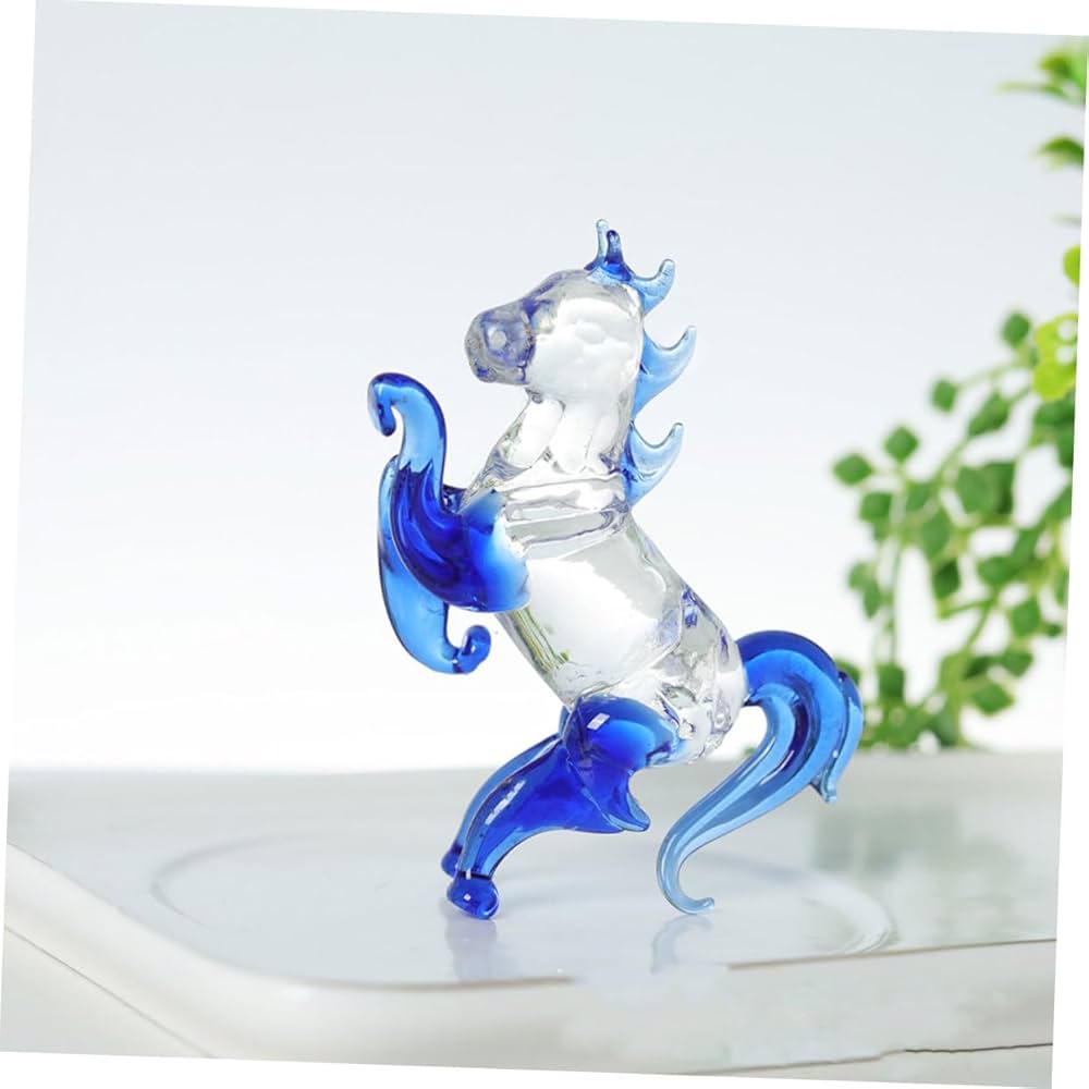 クリスタルガラス　ホース置物　馬 Amazon.co.jp: TEHAUX クリスタルガラスの装飾品 立っている馬の
