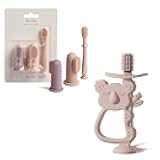 Baby Oral Care & Teething Kit | 3-Piece Finger Toothbrush, Tongue Cleaner & 360° Teething Toy | BPA-Free Silicone for Babies 3-12 Months | Suction Base, Safe, Easy to Hold, Ideal for Teething