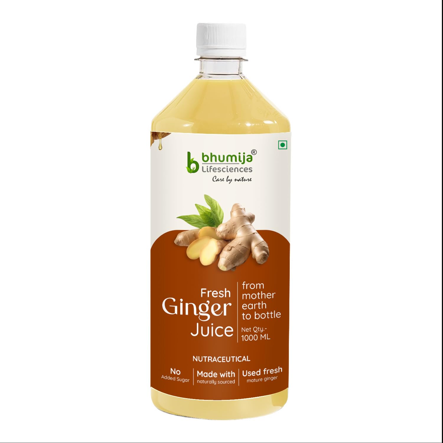 - Natural Ginger Juice 1L | Sugar Free Adrak ka Ras | Helps Improve Digestion, Cholestoral Control, Weight Loss, Healthy Kidneys 1l (Pack of 1)