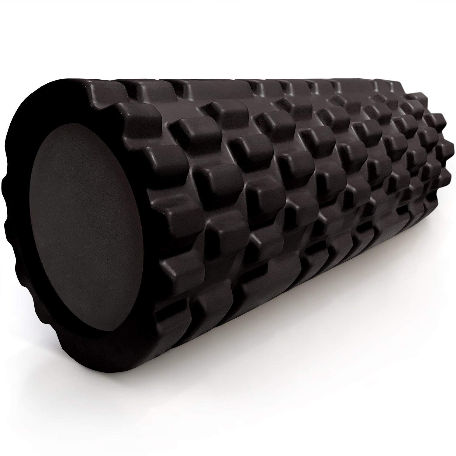 MARINOVA Bumpy Foam Roller, Solid Core EVA Foam Roller with Grid/Bump