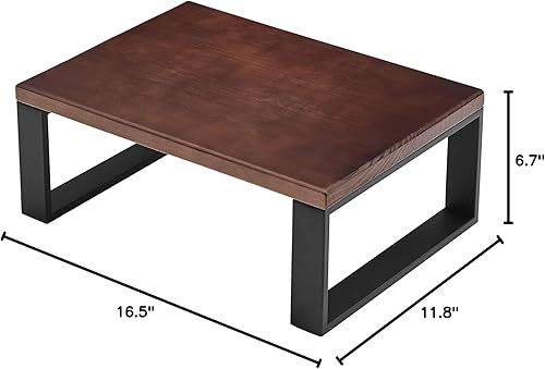 Miniatura 8 de Taburete de madera para adultos y niños con capacidad de carga de 350 libras, escalones de cama con mango práctico y pies de goma antideslizantes,