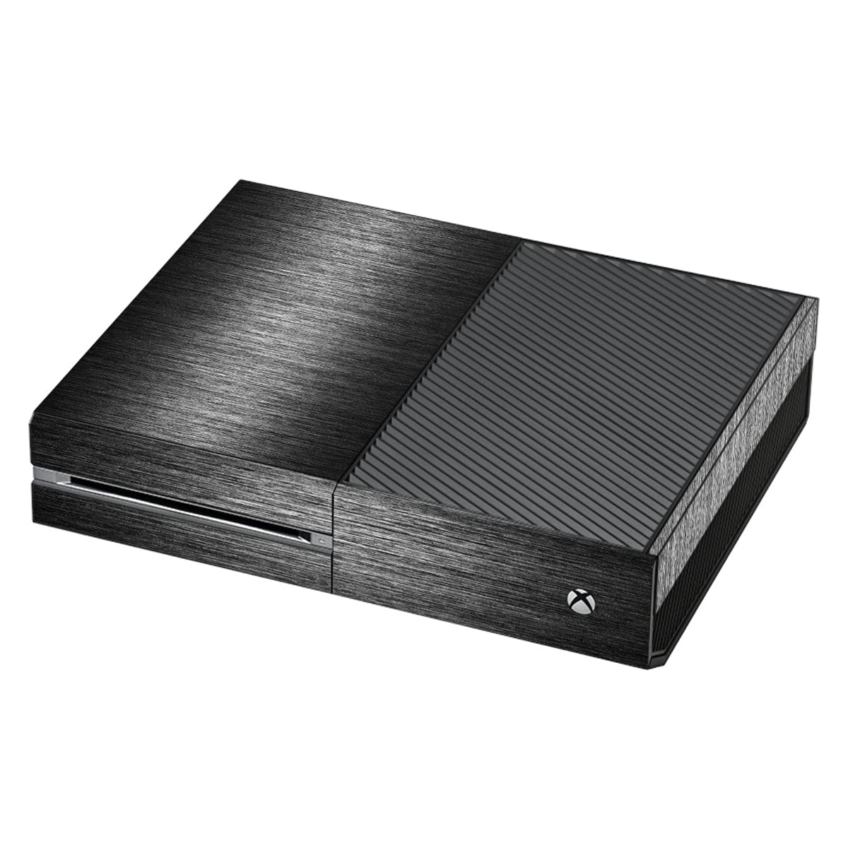 DeinDesign Skin kompatibel mit Microsoft Xbox One Folie Sticker Metallic Look Metal Anthrazit