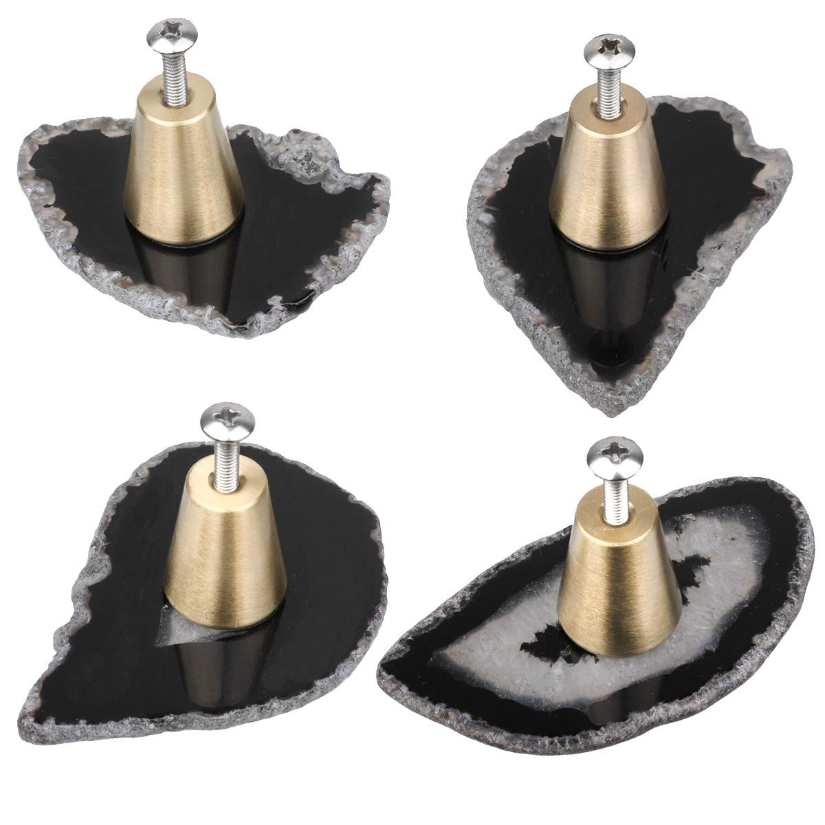 Boutons de tiroir en agate rockcloud pour réparer remplacer poignée