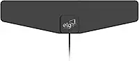 ELG, HDTVSLIM50, Antena Digital Interna para TV Falcon, Compatível com Sinal Analógico e Digital, Cabo de 10m, Ganho de 7dB, Alcance 60km, Cinza