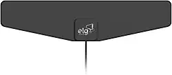 ELG, HDTVSLIM50, Antena Digital Interna para TV Falcon, Compatível com Sinal Analógico e Digital, Cabo de 10m, Ganho de 7dB, Alcance 60km, Cinza