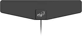 ELG, HDTVSLIM50, Antena Digital Interna para TV Falcon, Compatível com Sinal Analógico e Digital, Cabo de 10m, Ganho de 7dB, Alcance 60km, Cinza