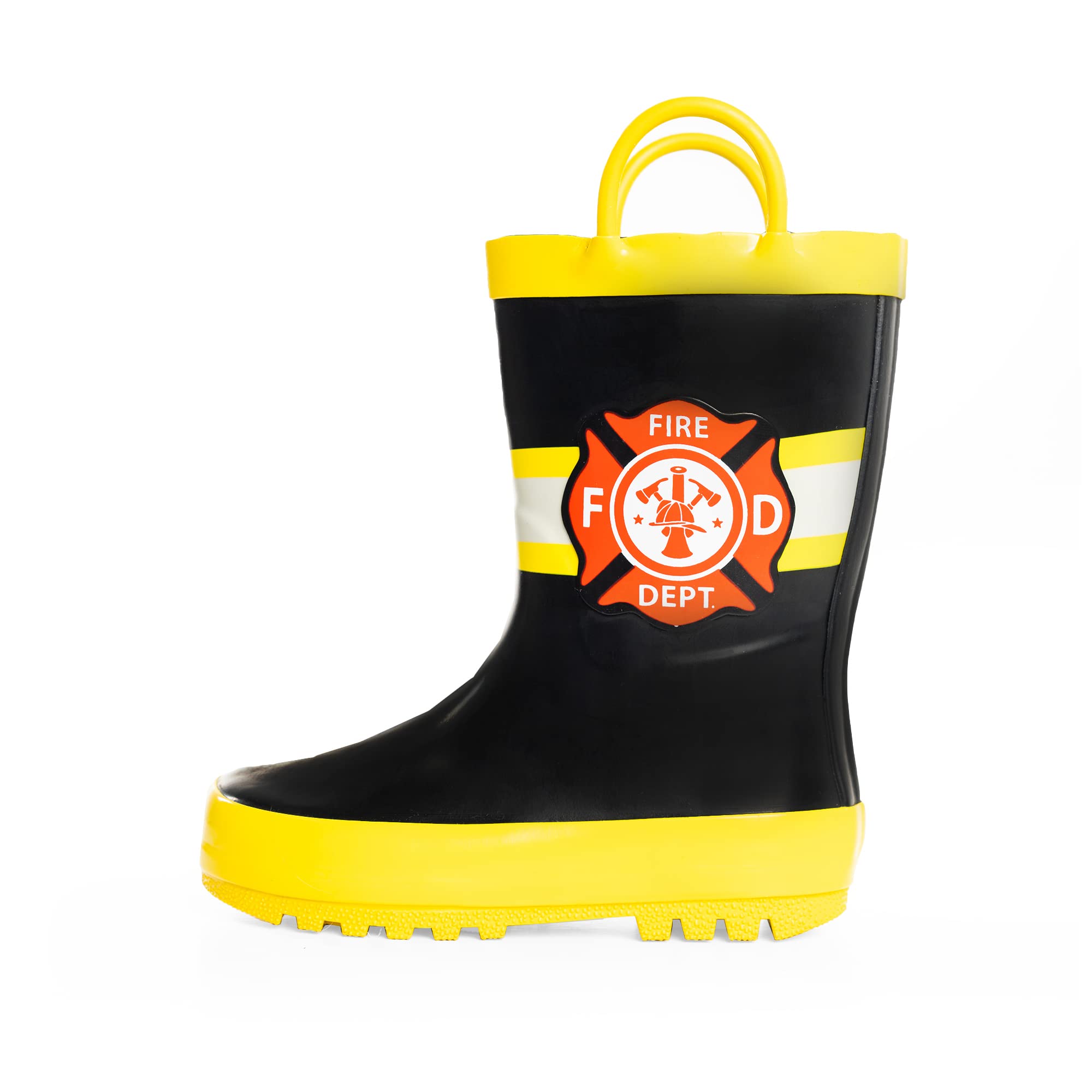 NORTYRubber Rain Boots for Kids - Waterproof Rubber Boots Boys and Girls Solid & Printed Rainboots for Toddlers and Kids