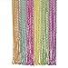 Fun Express - Metallic Neon Beaded Necklaces - Jewelry - Mardi Gras Beads - Mot Round - 48 Pieces