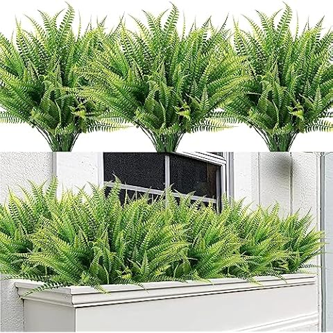 Sggvecsy 12 Bundles Artificial Boston Ferns Cover