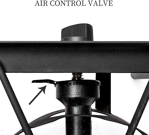 Miniatura 8 de Quemador de campamento de alta presión de tres quemadores - Quemador de estufa de gas de 225000 BTU - Estufa portátil de gas de hierro fundido -