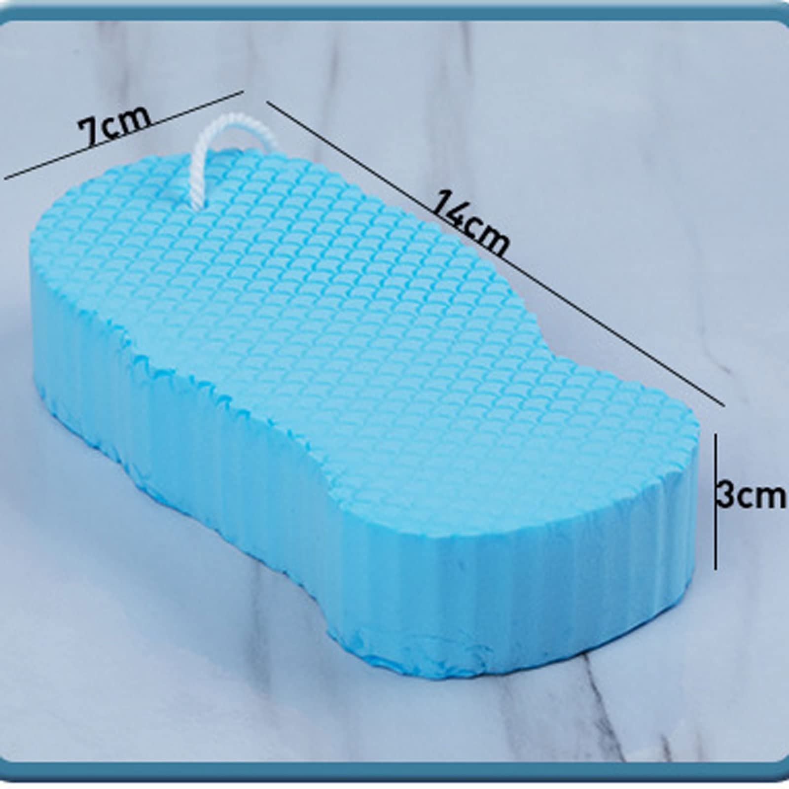 Esponja suave de cepillado en seco, exfoliante para baño, esponja exfoliante, cepillo de ducha, limpiador de piel corporal, removedor de piel muerta (Grau)