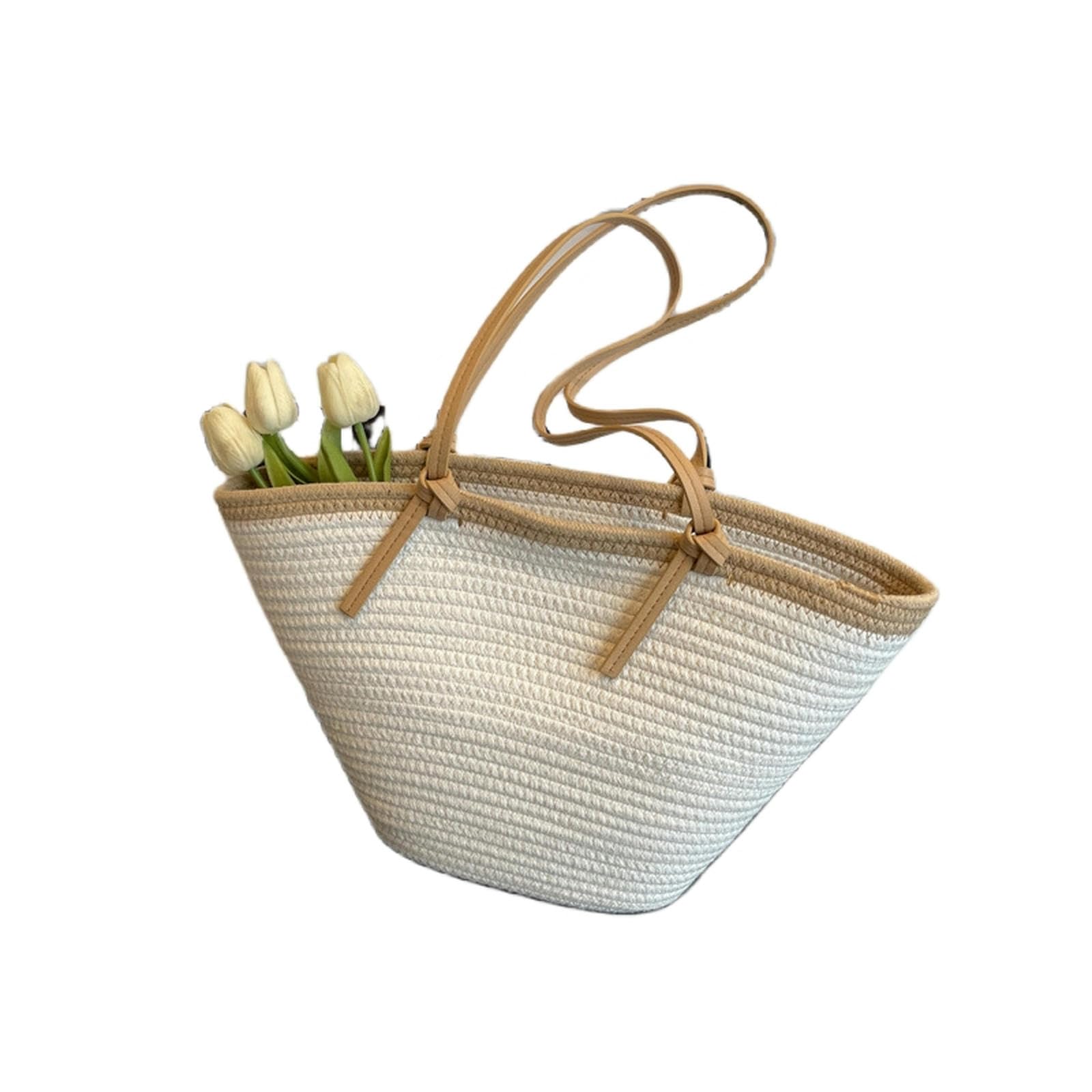 strohtaschen Damen Reise Crossbody Tasche Gewebte Stroh Gewebte Frauen Tasche Modische Strandtasche Trend Nische Sommer Schultertasche