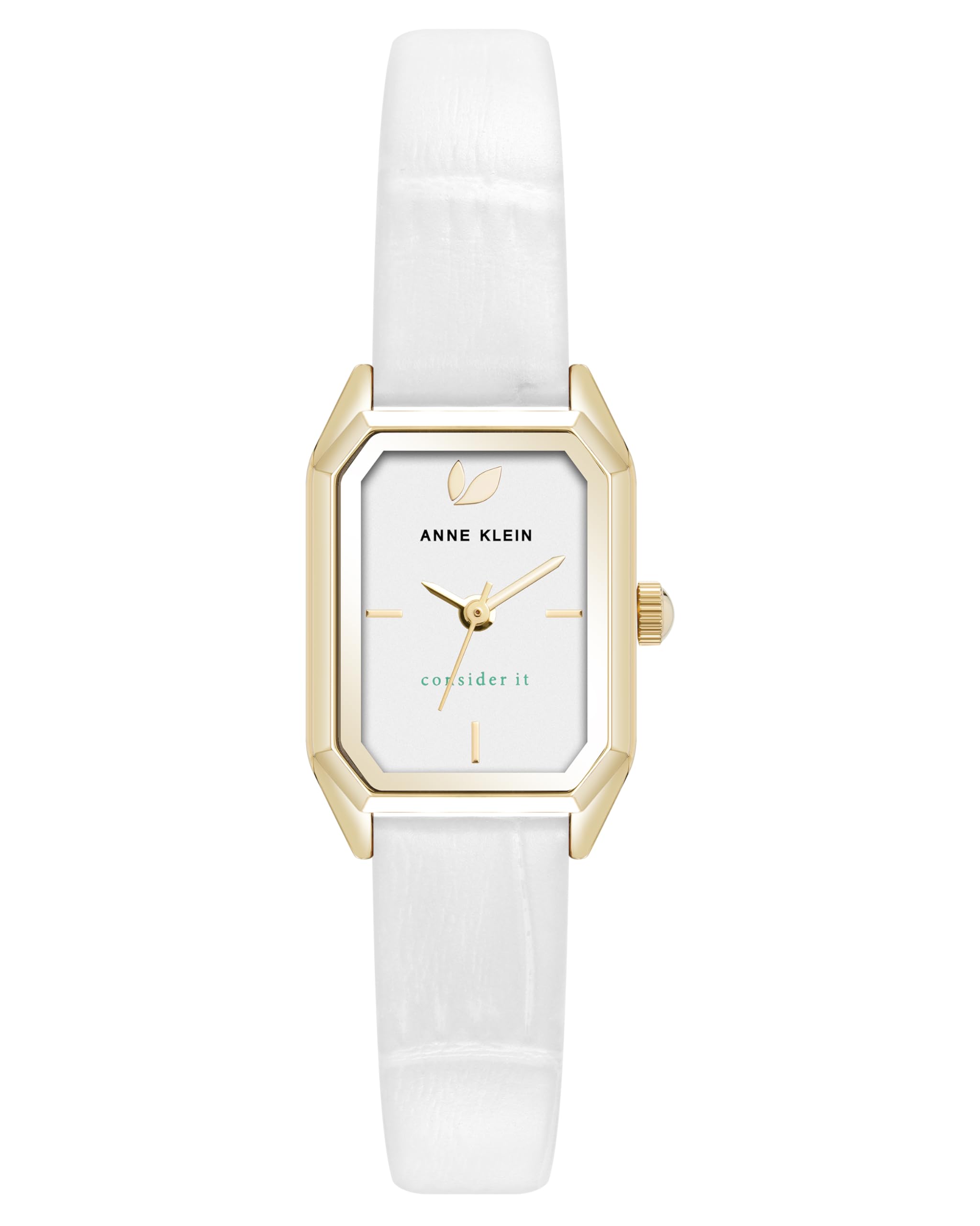 ANNE KLEIN Orologio da Donna con cinturino in pelle sostenibile, AK/5148