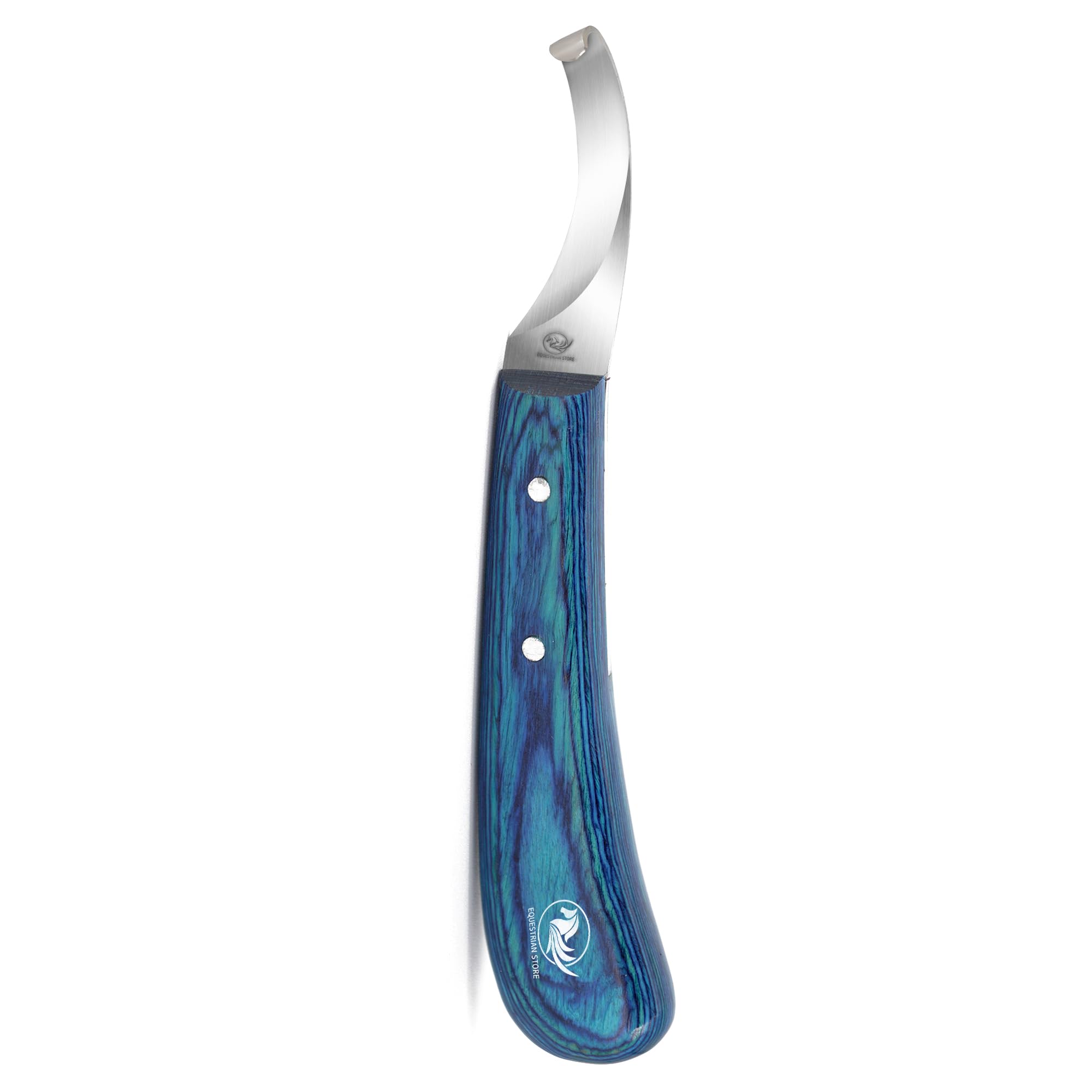EQUESTRIAN STORE Double-Edged J2 Stainless Steel Hoof Trimming Loop Knife with Sheet Handle - Versatile Farrier Tool for Horse & Cow Hoof Care, Ideal for Farriers & Horse Owners. (FLK-08) (HKR-1R)