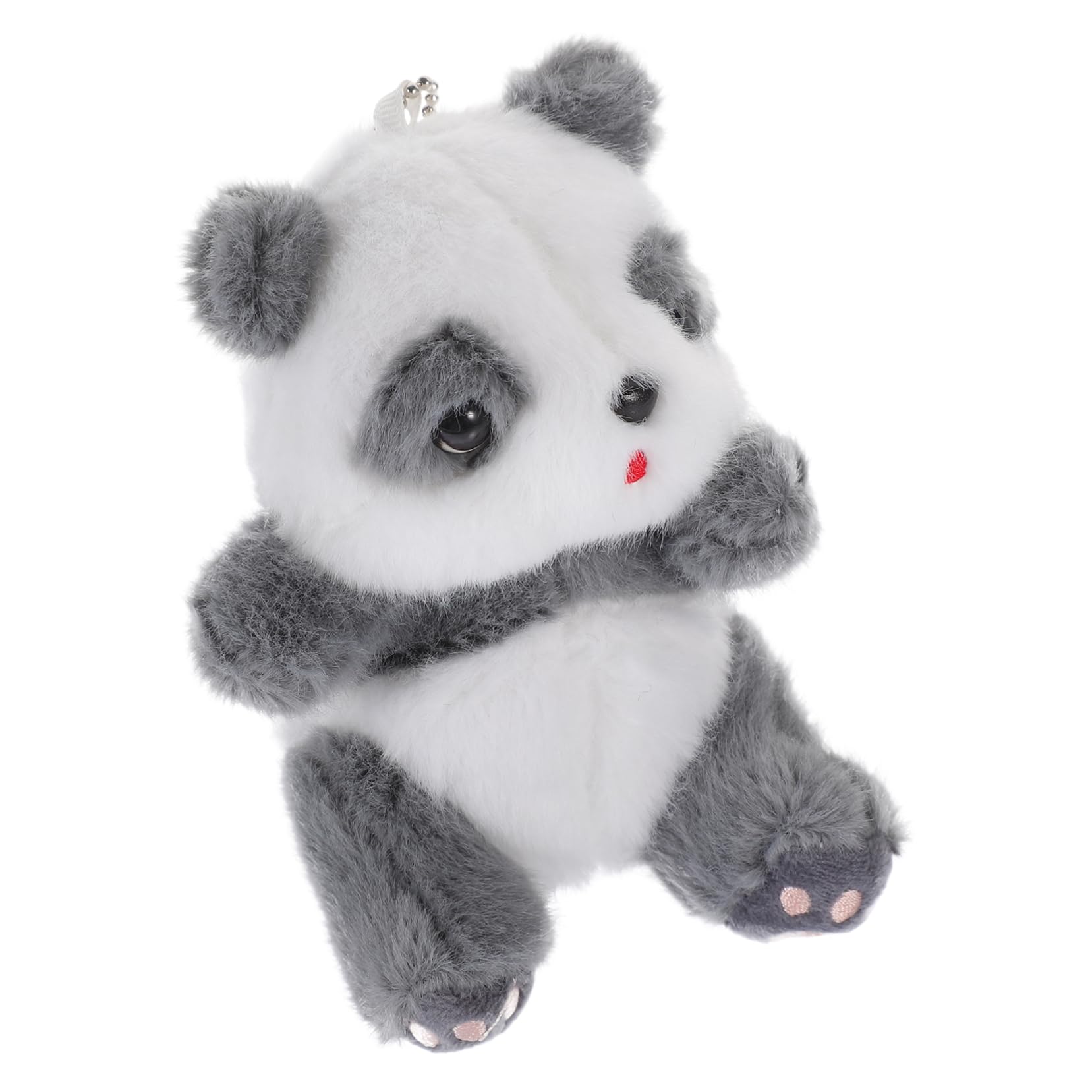 ibasenice Plush Panda Keychain Pendant Cute Stuffed Animal Decorative Keychain for Bags Backpacks Accessories Lightweight Compact present for Teens