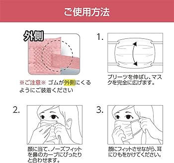 ISDG 医食同源 スパンレース不織布カラーマスク(ピンク) 40枚入