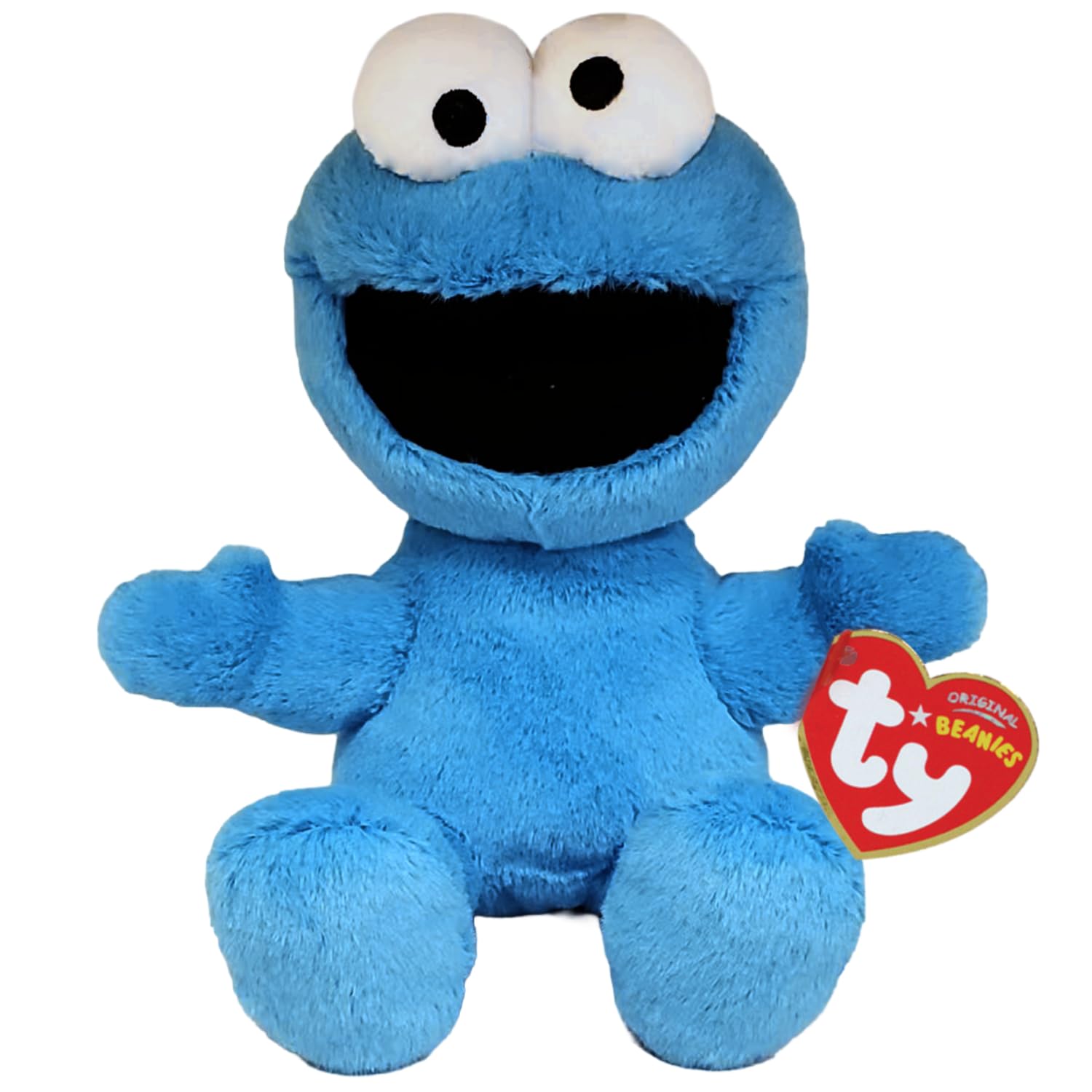 TY Cookie Monster Sesame Street Beanie 17cm Soft Plush Toy for Kids – Collectible Cuddly Character Plushie – Sesame Street Soft Toy for Babies and Children
