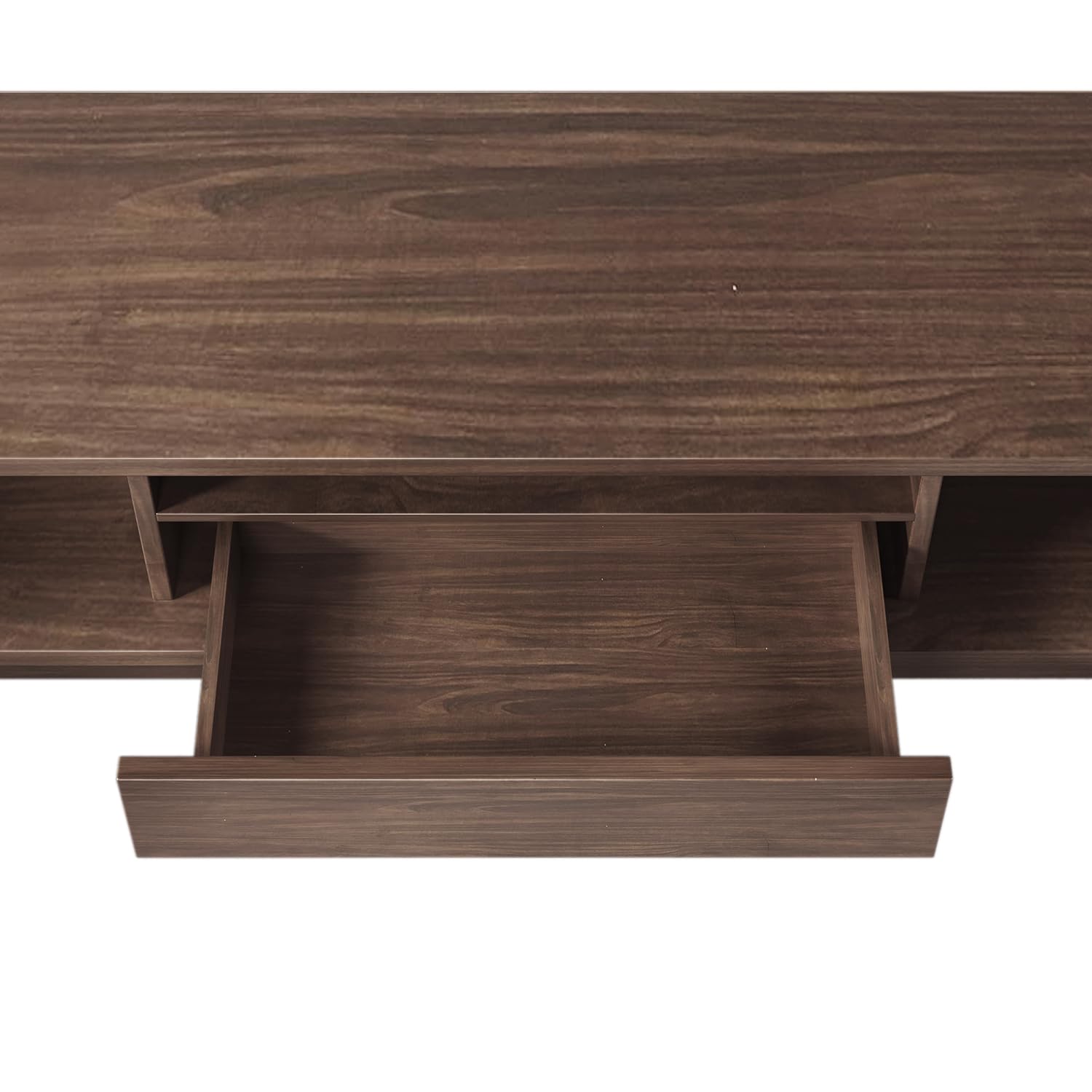 150 × 35 × 44 cm - Meuble TV Bois avec Tiroir Et Portes - Table Television Salon, Design Vintage, Rangement Multimédia avec Gestion des Câbles - Meuble Bas pour Salon