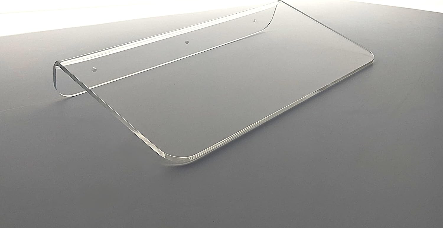 16" Long Clear Floating Shelf (12" deep) Home & Kitchen