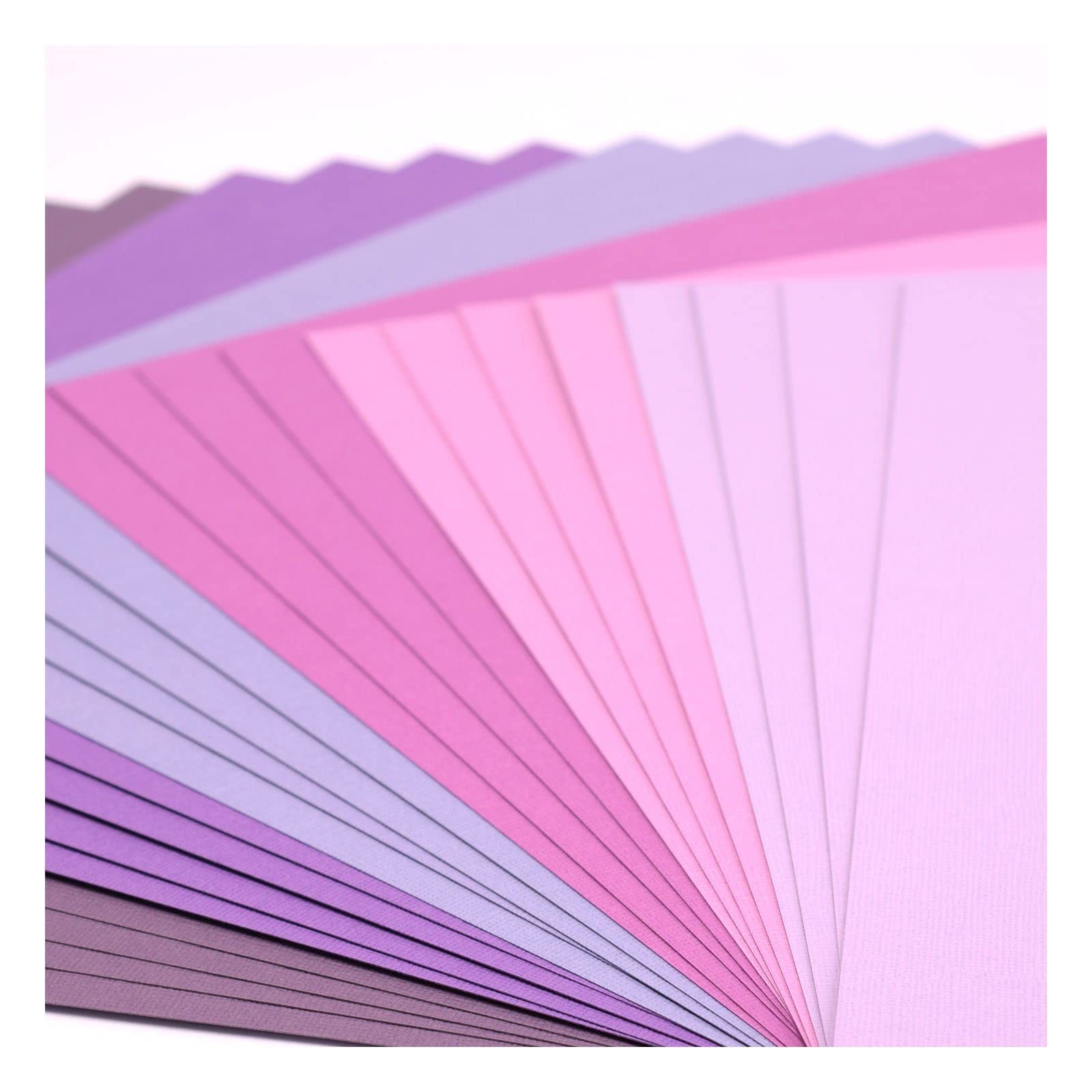Vaessen Creative Florence Papier do scrapbookingu, 216 g, 12 x 12 x 24 arkusze, wielokolorowy, fioletowy, 30,5 x 30,5 x 0,7 cm