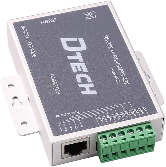 DTECH Active Isolated RS232 to RS485 RS422 Converter with