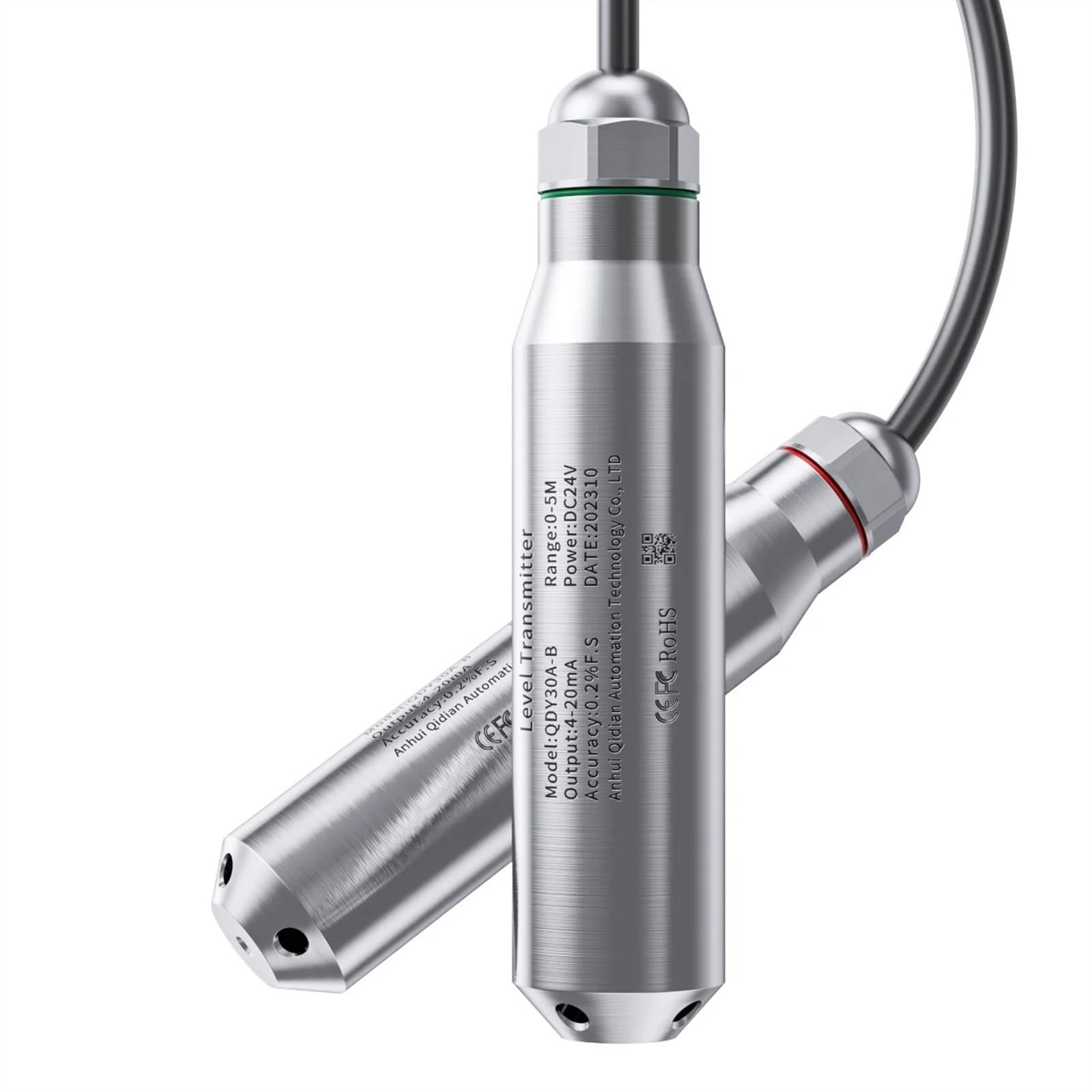 Capteur de niveau de liquide hydrostatique 4-20mA avec câble de 4m pour cuve