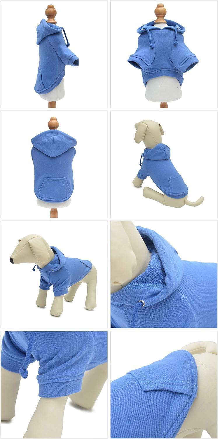 Lovelonglong Pet Clothing Dachshund Dog Clothes Coat Hoodies Winter Autumn Sweatshirt for Dachshund Dogs 10 Colors 100% Cotton 2018 New (D-M - Image 3