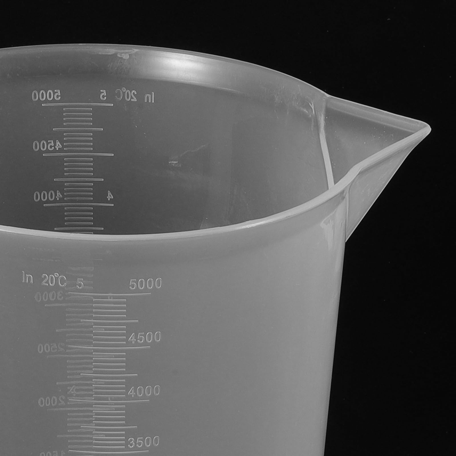 TOYANDONA Misurino 5000ml in Plastica Doppia Scala Graduata Brocca Graduata Resistente al Calore per Cucina e Cottura Pratica per Uso Domestico e Professionale