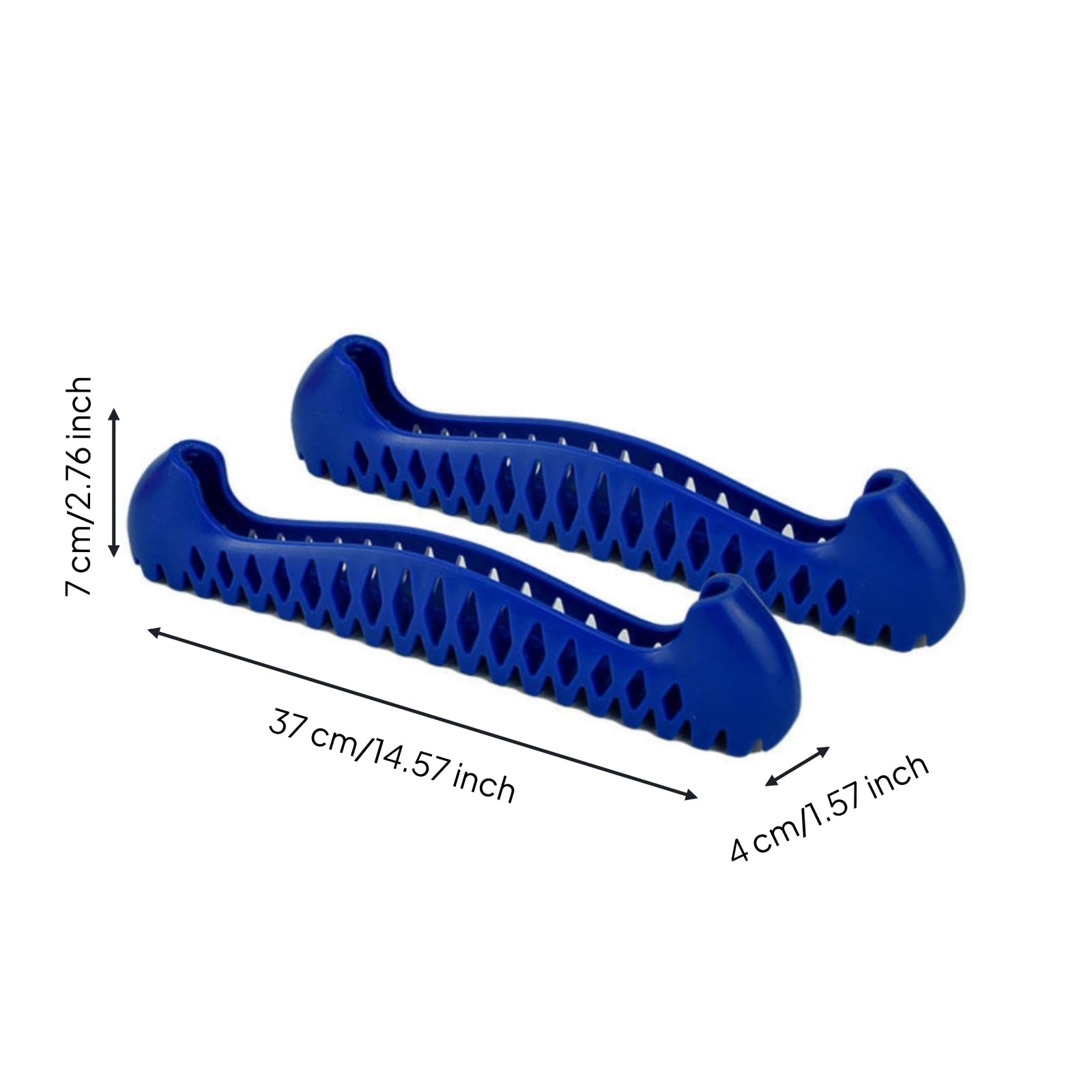 Cubierta Protectora de Patín para Patines de Hielo con Funda Elástica Resistente al Desgaste y Protección de Bordes Adecuada para Almacenamiento Transporte Manejo Diario, 41-47, Azul