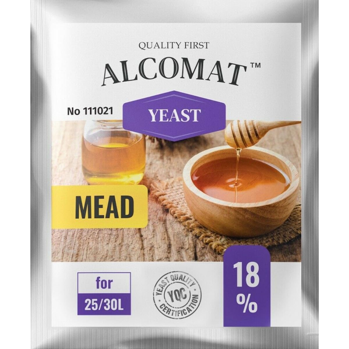 3 x Alcomat 5/25L, Lievito di idromele - Lievito per la fermentazione dell'idromele, Lievito per miele, Lievito di vino