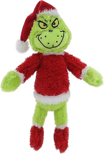 RELIGES Juguetes de peluche de Navidad, juguete de peluche de monstruo verde, adecuado para decoraciones de Navidad, regalos de Navidad, muñeca de