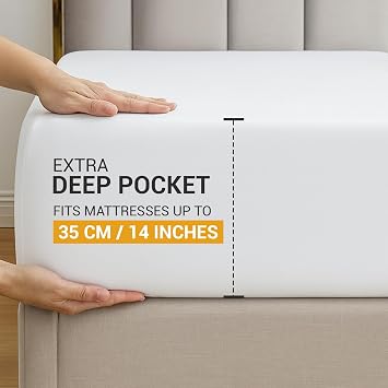 Pamposh 400 Thread Count Egyptian Cotton King Size Fitted Sheets, Ultrasoft