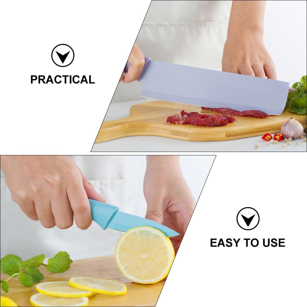 Abaodam Creative Stainless Steel Kitchen Knife Set, for Kitchen Use