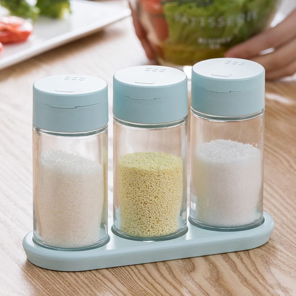 Gewürzdosen-Set für die Küche, Gewürzdose, transparent, Aufbewahrungsbehälter, Gewürzbehälter, Gewürzbehälter, 150 ml
