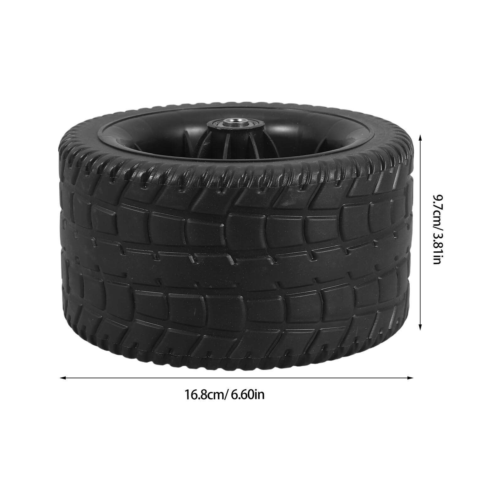 Lot de 2 Roues de Rechange en Caoutchouc 7 Pouces pour Compresseur d'Air et Chariot Utilitaire Kit Résistant aux Intempéries Haute Capacité de Charge Maniabilité Optimale pour