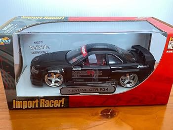 Amazon | スカイライン GT-R R34 黒 1/24 JADA TOYS ミニカー