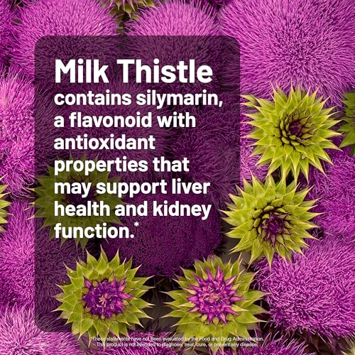 NatureWise Milk Thistle with Dandelion Root - Silymarin - Antioxidant Liver & Kidney Health Support Supplement - Vegan, Non-GMO, Gluten Free - 60 Count[60-Day Supply] - image 7