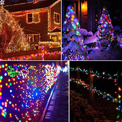 Vicila 500 Led Christmas Lights String Lights, Twinkling Hanging Lights Multicolor Plug In Fairy Light For Party, Bar, Xmas, Teen Girls Bedroom Decor-173.9Ft(Colorful) #TOP1