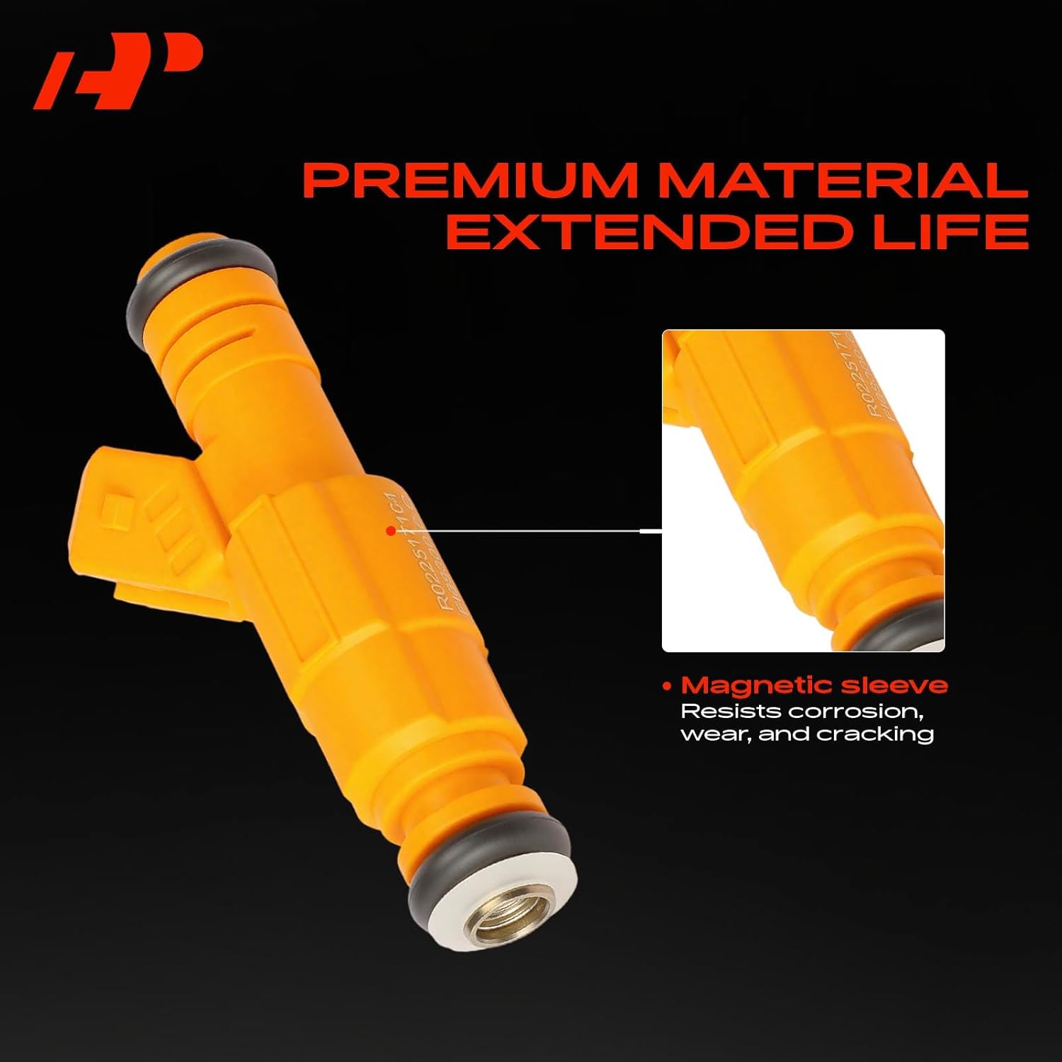 A-Premium Fuel Injectors Compatible with Volvo S90 1997-1998, V90 1997-1998, 960 1995-1997, L6 2.9L DOHC Gas, Set of 6, Replace# 0280155746