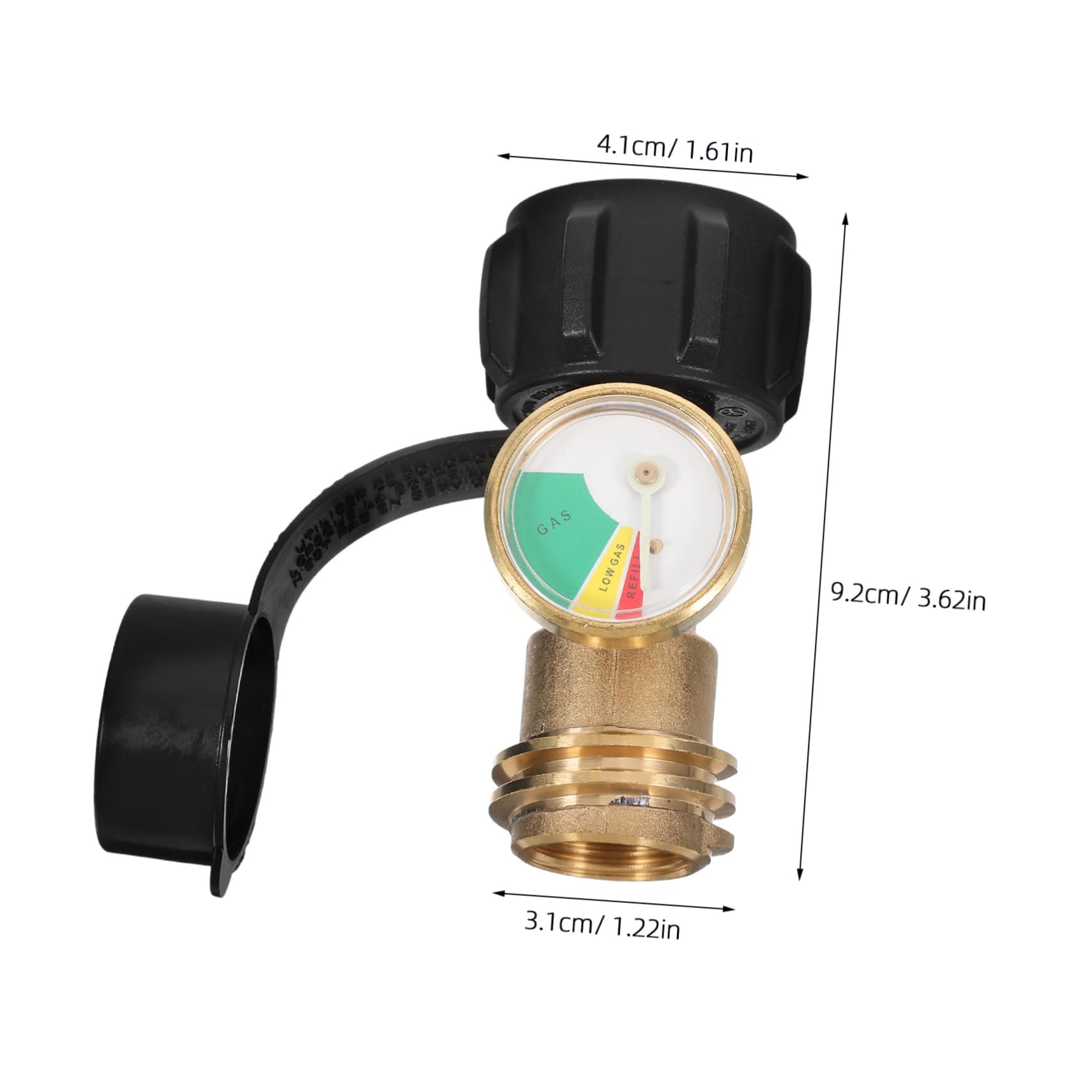 BESPORTBLE Propane Tank Valve Adapter Pressure Gauge Gas Cylinder Converter for BBQ Grill Stove Safe and Efficient Outdoor Use