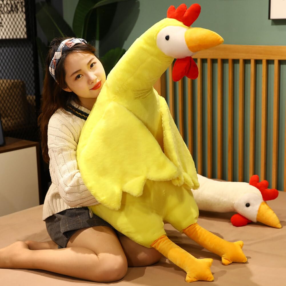 Chicken Plush Pillow Toy - Soft Hen Stuffed Animal Doll For Kids Gifts & Home Decor