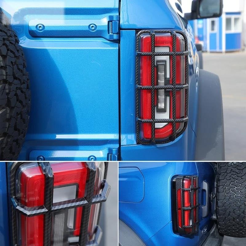 Boîtier feu arrière Bronco 2021 anti-rayures cache plastique noir
