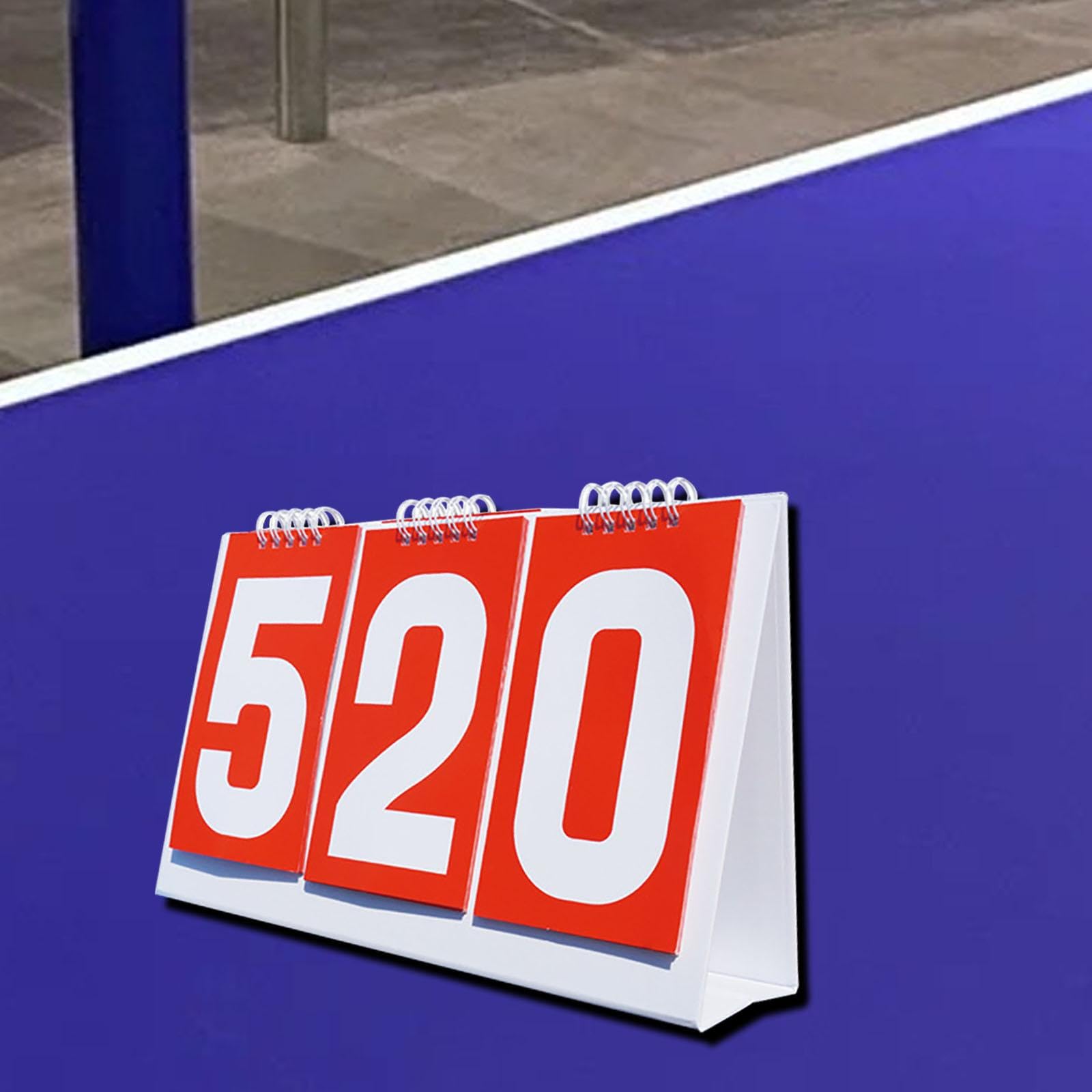 harayaa Tableau de Bord Flip Tableau de Bord Multi Sports Table 3 Chiffres Score Compteur de Score pour Le Volley-Ball Football