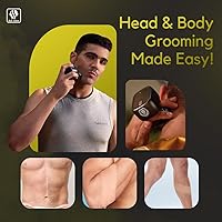 Vista 5 de Skull Shaver One Lion Silver PRO - Afeitadora de precisión para hombres, láminas de acero inoxidable japonesas, uso húmedo/seco, mango ergonómico